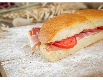 Focaccia jambon cru mozzarella | Fleur de Pains