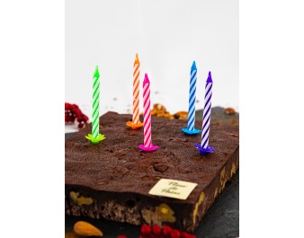 Kit de bougies anniversaire colorées 24 pièces | Fleur de Pains