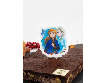 Bougie Reine des Neiges féerique pour gâteau | Fleur de Pains