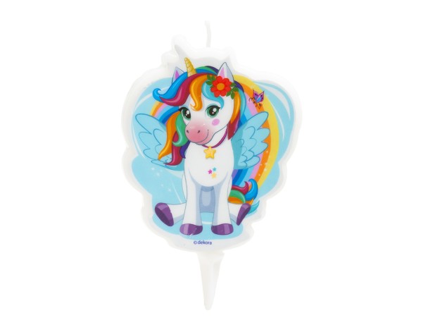 Bougie Licorne féerique pour gâteau | Fleur de Pains