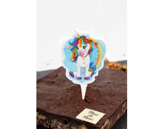 Bougie Licorne féerique pour gâteau | Fleur de Pains
